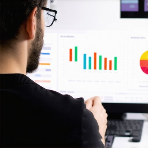 Analyzing Local SEO Metrics Person reviewing local SEO data and analytics