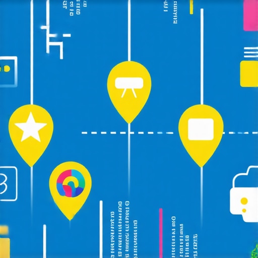 Infographic showing key local SEO signals such as reviews, backlinks, content, and map visibility for 2025.