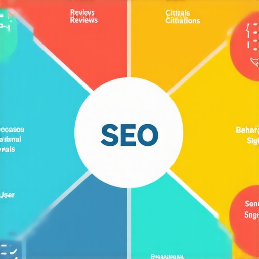Infographic illustrating key local SEO ranking signals for Google Maps in 2024.