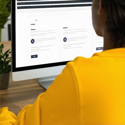 Business owner optimizing citations and website for local SEO