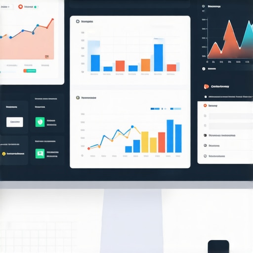 A workspace with SEO dashboards showing local search metrics and analytics.