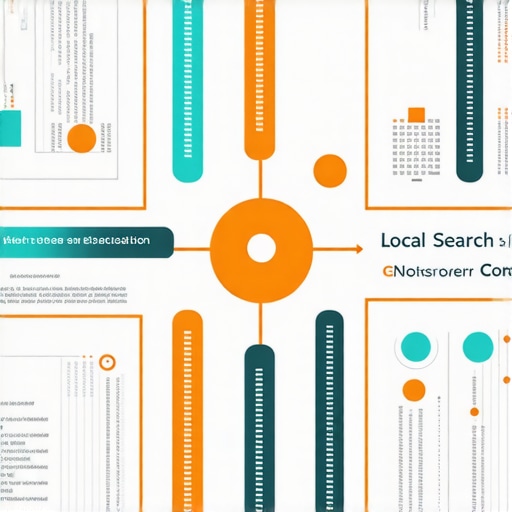 Infographic illustrating the various signals affecting local SEO rankings