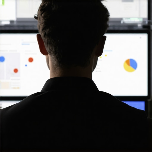 Business owner reviewing local SEO performance with maps and analytics tools