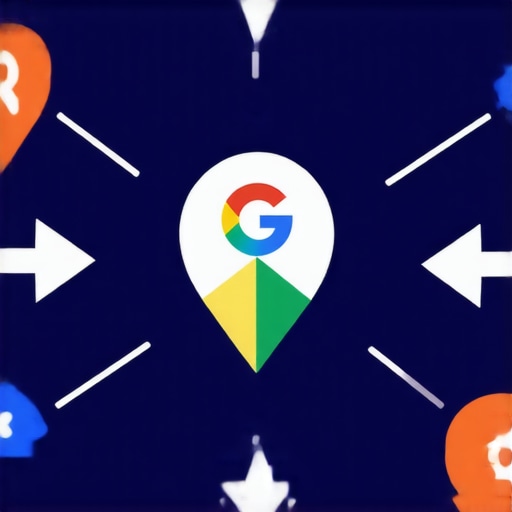 Diagram showing interconnected local SEO signals influencing Google Maps rankings.