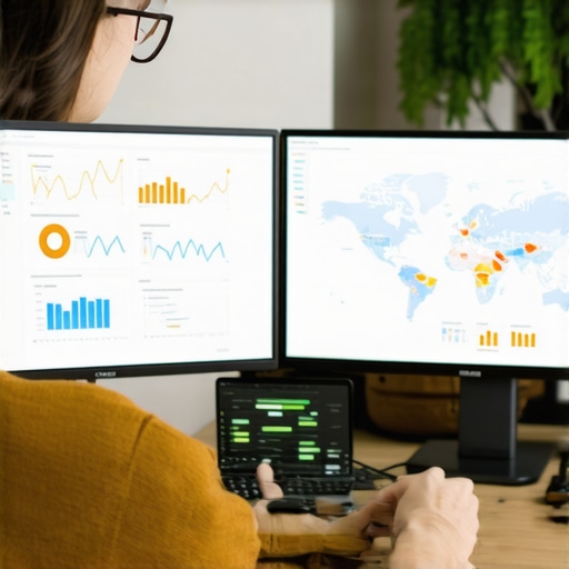 Monitoring Local SEO Performance Person reviewing local search rankings and citations on a computer monitor