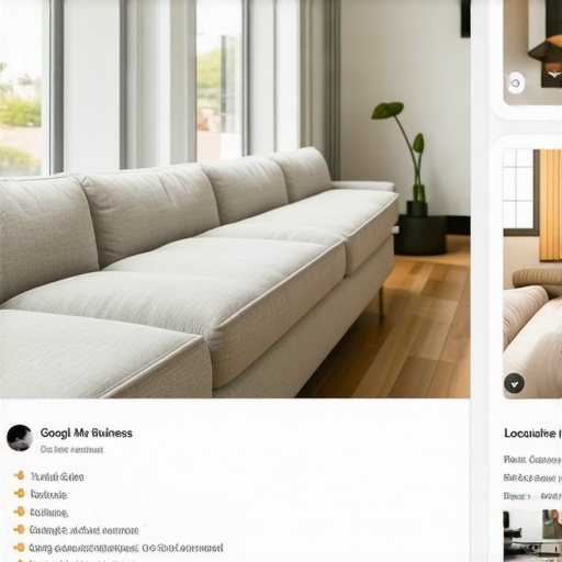 Screenshot of a well-optimized renovation company's Google My Business profile showing images, reviews, and business info.