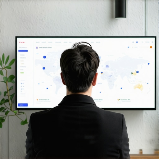 Person reviewing local SEO metrics and map rankings