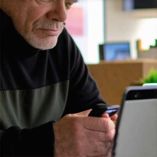 Optimizing Google My Business Profile for Better Local Rankings Business owner updating Google profile on laptop