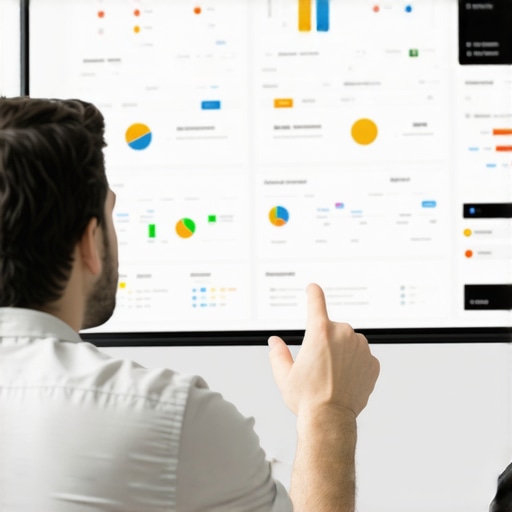 A person reviewing local SEO metrics on a computer screen, representing SEO monitoring and maintenance.